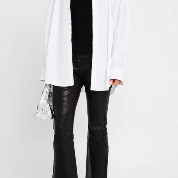 Frame Denim Pants - NWT Frame Le Crop Mini Boot Leather Pants. Sz 23